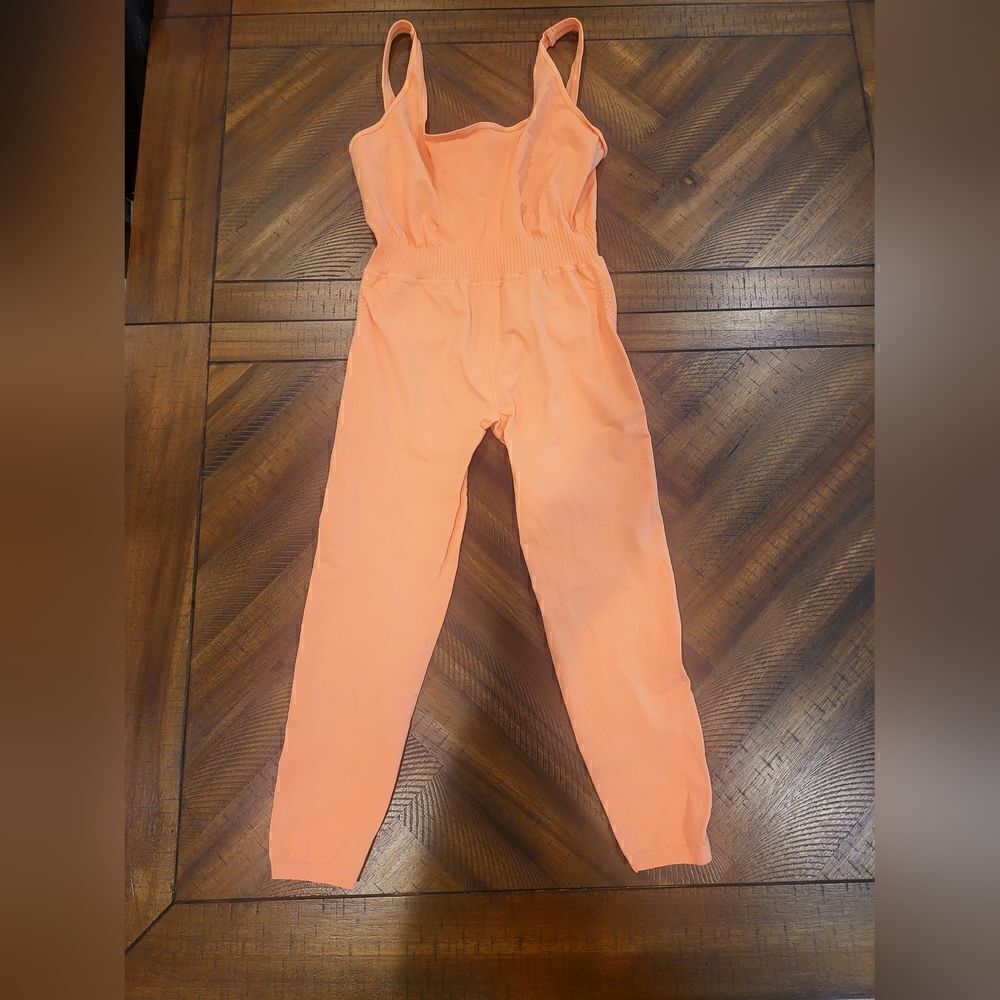 Free People Good Karma Onesie Orange M/L